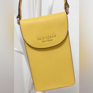Kate Spade Crossbody Yellow Phone Bag (like new)